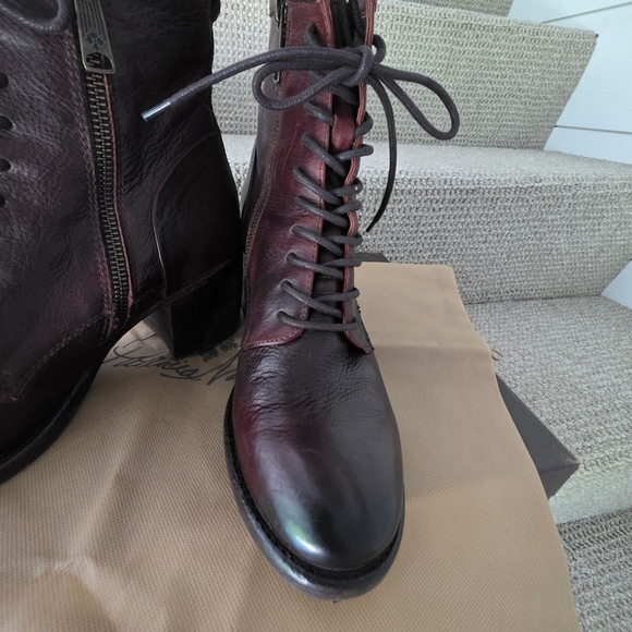 Patricia Nash Brown Lace Up Boots - Picture 9 of 16